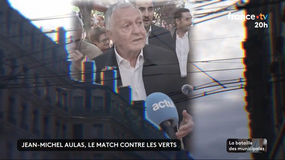 🇫🇷🗳️ Lyon : le maire actuel et candidat à sa réélection Grégory Doucet est vivement concurrencé par celui que tout le monde appelle "président". Jean-Michel Aulas espère conquérir la 3ème ville de France avec ses propres méthodes. #JT20h