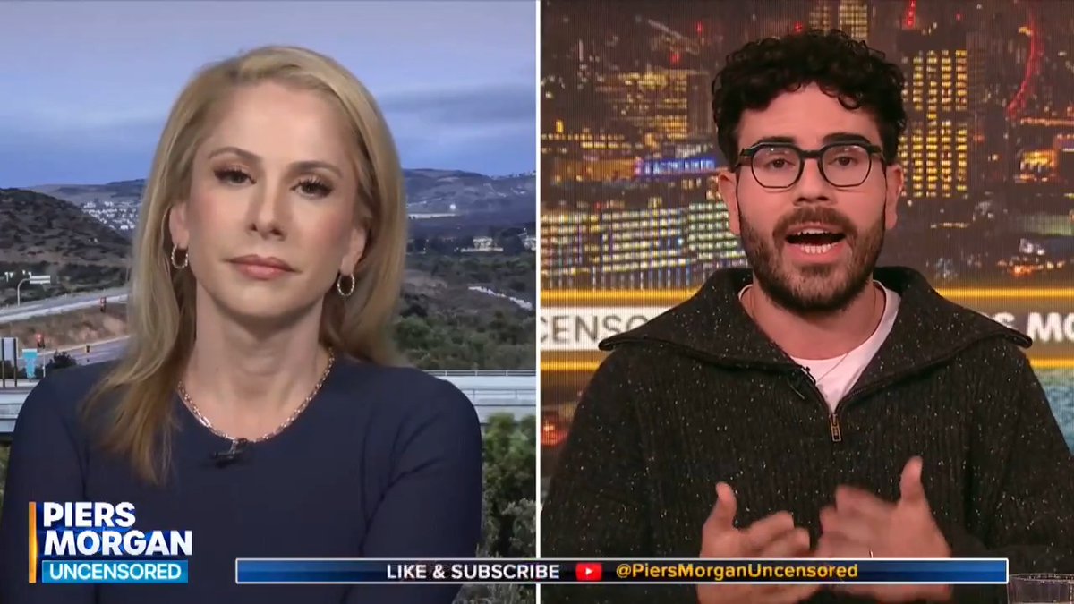 "The guy who killed two Israeli embassy workers this year? The actual antisemite? Didn't make it on the list." Ana Kasparian shares her thoughts on being nominated Antisemite Of The Year. Watch more 👇 📺 Piers Morgan | @AnaKasparain | Hen Mazzig