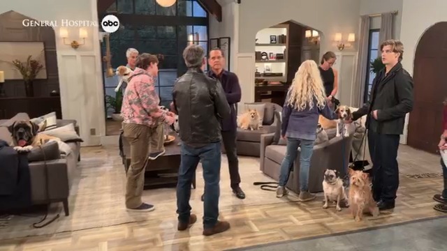 Outback officially has some competition in the cutest costar department. 🐶 #GH #GeneralHospital #BehindtheScenes