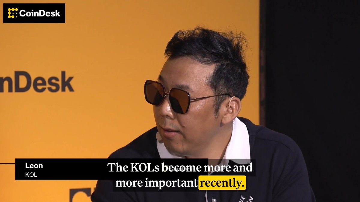 👥 People are choosing KOLs who do heavy due diligence and data analysis over those who just shill tokens. @BroLeonAus at @Binance Blockchain Week presented by Celo.eth/acc 🦇 🌳 on the evolution of influence.
