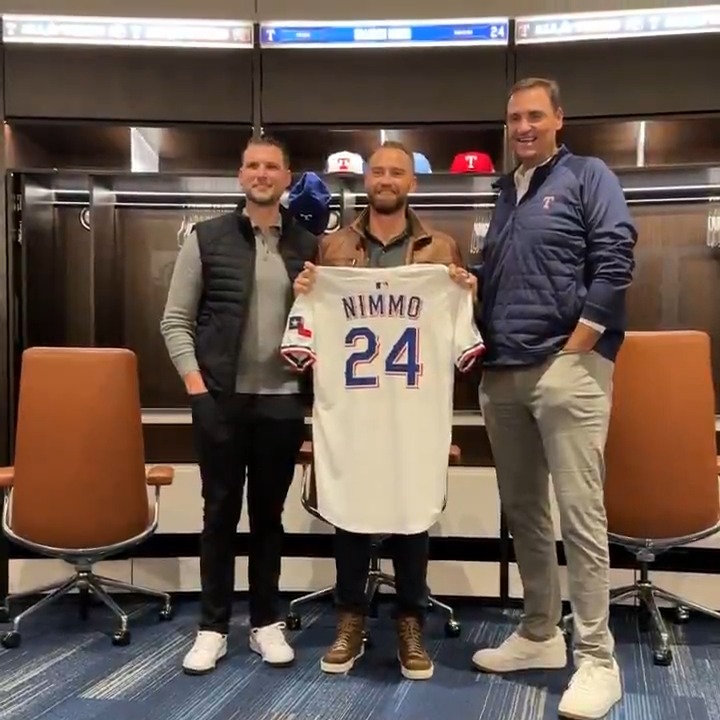 Nimmo found his new number. Brandon Nimmo x #AllForTX