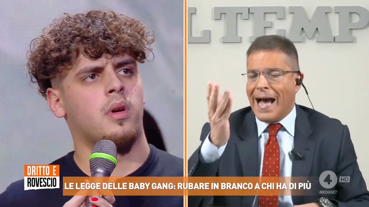 Devi andare in galera presto se fai le rapine! Se hai bisogno di guadagnare, ti alzi presto la mattina, ti spacchi la schiena e vai a lavorare! " Daniele Capezzone a Saad a #drittoerovescio