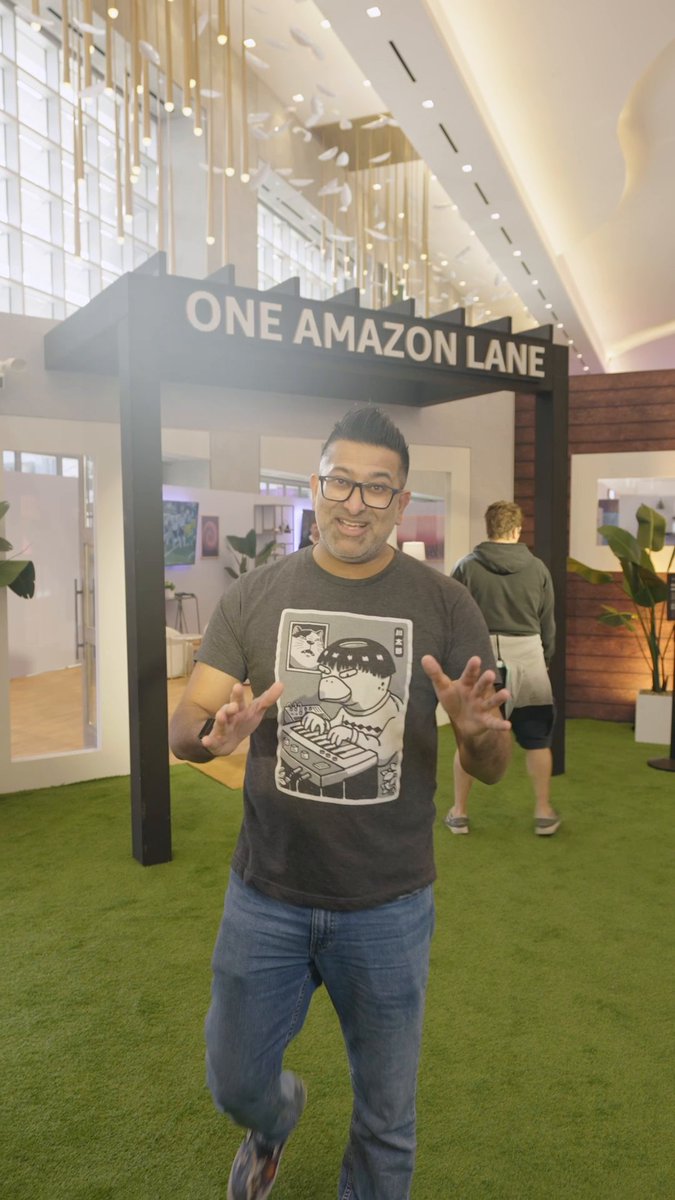 Hello, #AWSreInvent, and welcome to One Amazon Lane. Rudy shows us where the magic happens with Ring, Zoox, Alexa, and other Amazon products & services that enable everyday life.