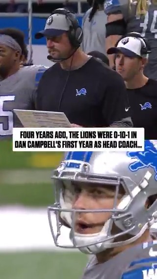 Four years ago, Dan Campbell got his first win as the Detroit Lions head coach. DALvsDET – 8:15pm ET on Prime Video Also streaming on NFL+