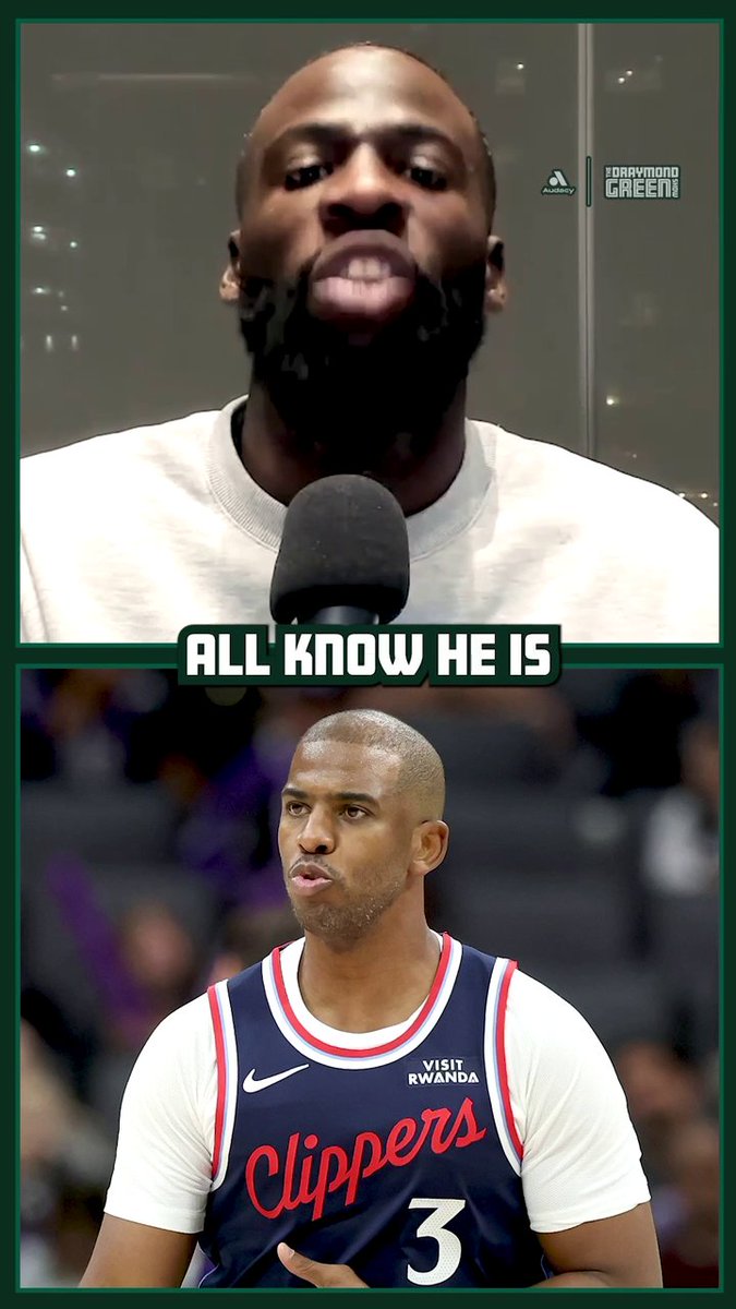 “If that can happen to Chris Paul, imagine how bad it can get for the rest of us.” — Draymond Green on the Clippers sending CP3 home (via The Draymond Green Show)
