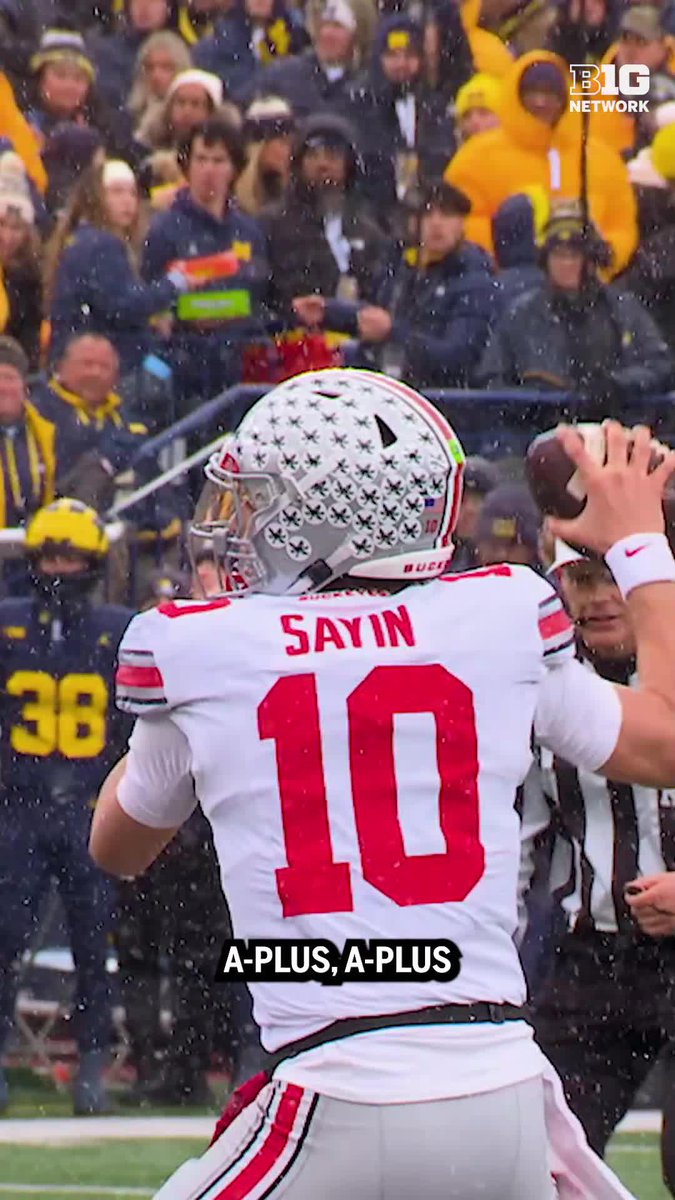 Julian Sayin led No. 1 Ohio State Football past Michigan in their B1G rivalry showdown 🌰 Urban Meyer breaks down how the freshman QB stayed composed under pressure 👇