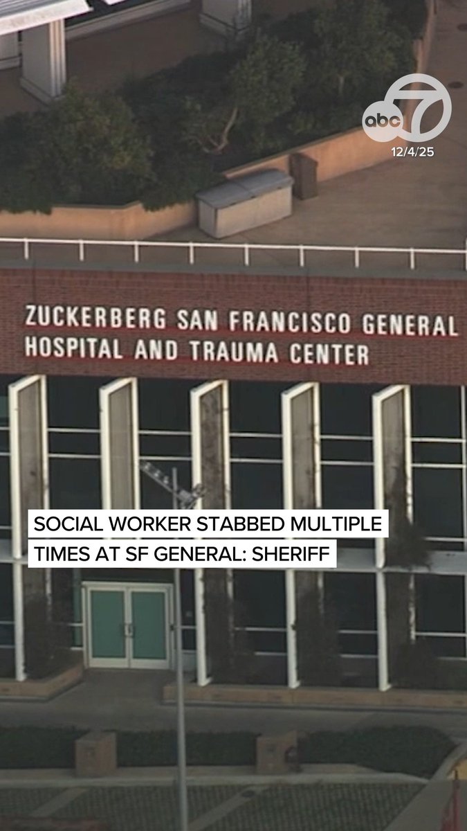 Breaking News: A social worker is in critical condition after being stabbed multiple times by a patient at the San Francisco General Hospital Thursday afternoon, according to the sheriff's office. The Sheriff said it happened after a patient in the HIV ward threatened a doctor. The victim is a 31-year-old UCSF social worker -- who suffered multiple wounds to their neck and shoulder. Deputies recovered a five-inch kitchen knife at the scene, and the suspect, a 35-year-old man is in custody. For updates on the story, click the link below