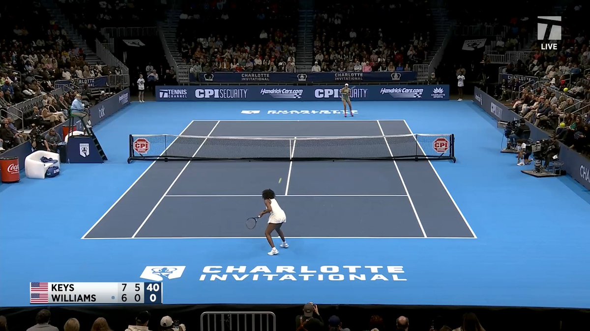 Well that was fun 😅👏 Madison Keys defeats her idol Venus Williams in the Charlotte Invitational!
