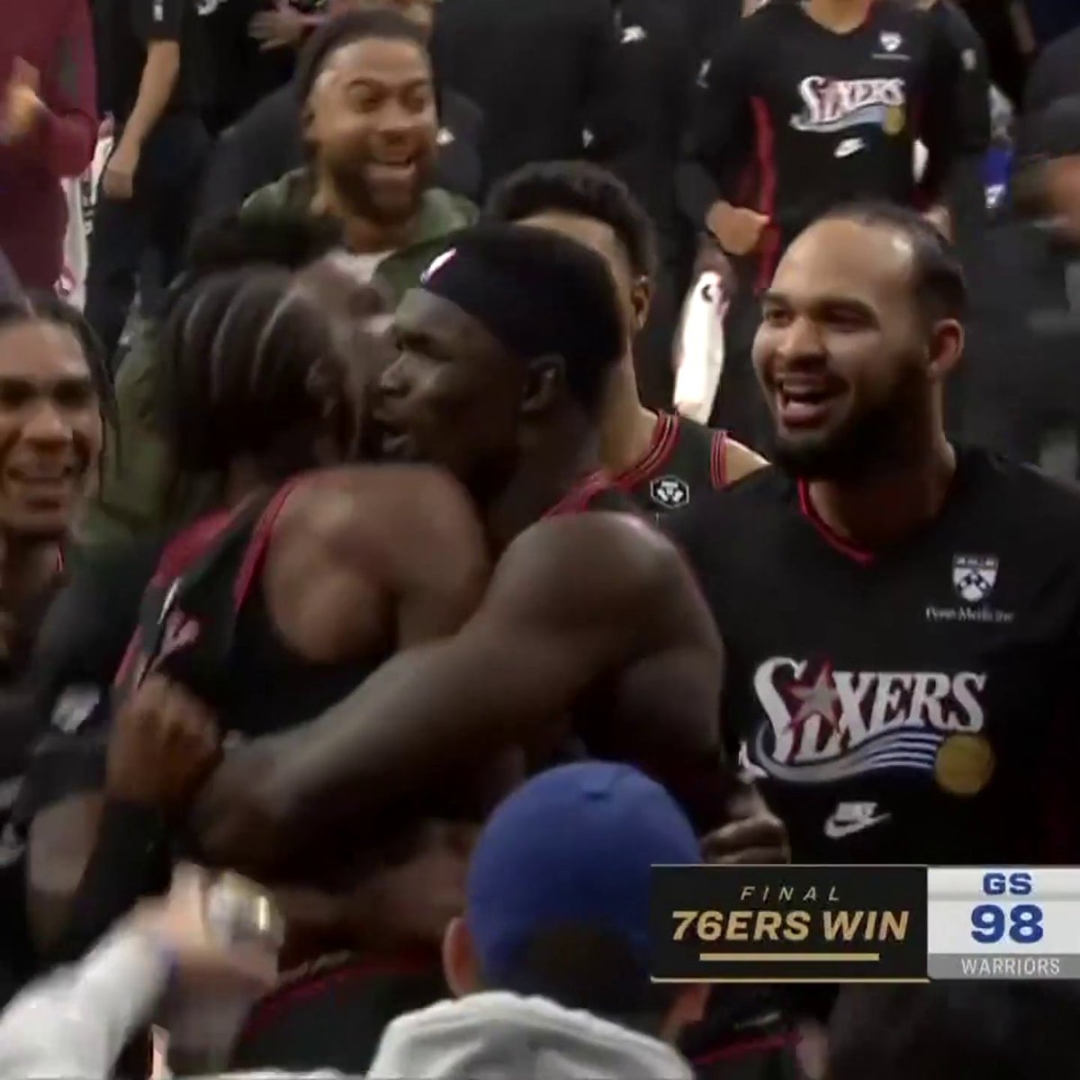 EDGECOMBE BUCKET + MAXEY BLOCK FTW 🔥 SIXERS BEAT WARRIORS IN WILD ENDING‼️