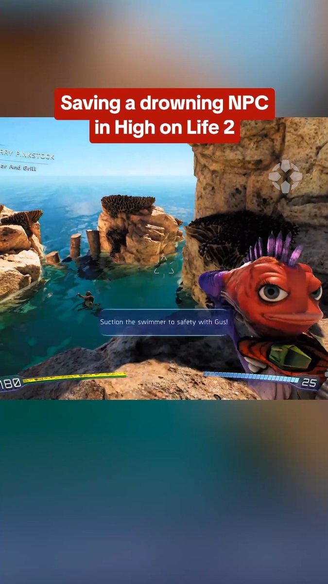 You can save this NPC from drowning in High on Life 2 and become an honorary lifeguard!