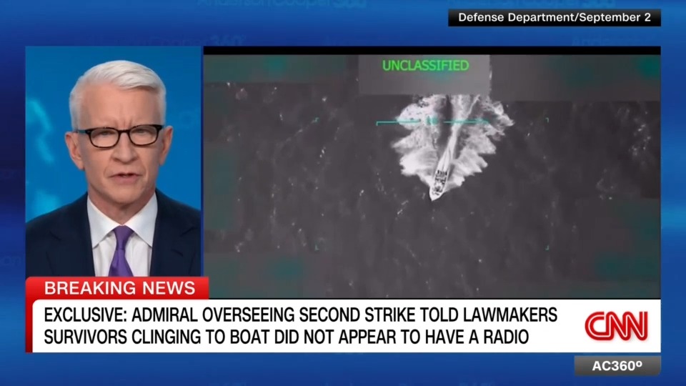 .Tammy Duckworth, a retired U.S. Army pilot, says new CNN reporting that the admiral overseeing the secondary strike on a boat on September 2 briefed lawmakers that the survivors did not radio for backup "tells you the Defense Department has been lying to everybody" for months.