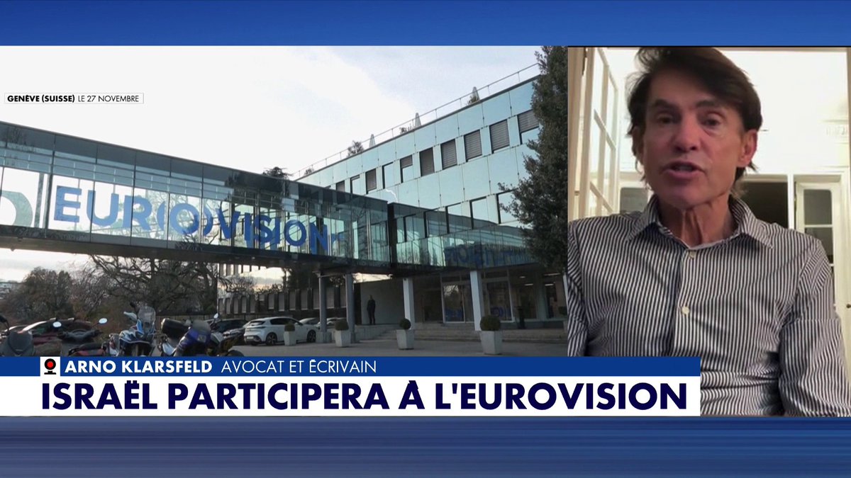 Arno Klarsfeld, avocat et écrivain, au sujet du boycott de l’Eurovision par plusieurs pays après le maintien d’Israël : «Cet antisémitisme vient de l’extrême gauche, des islamistes et de ceux qui les soutiennent», dans la #LaMatinale