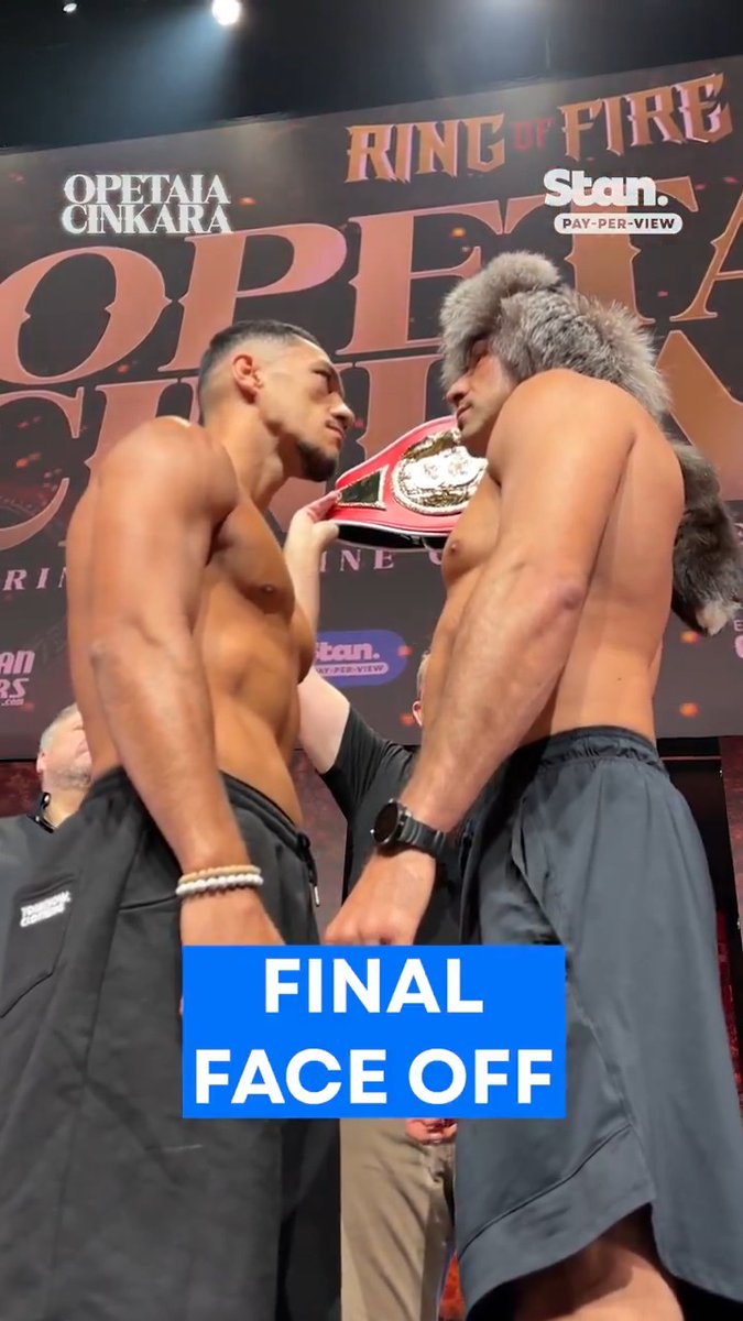 Jai Opetaia vs Cinkara final face off🔥