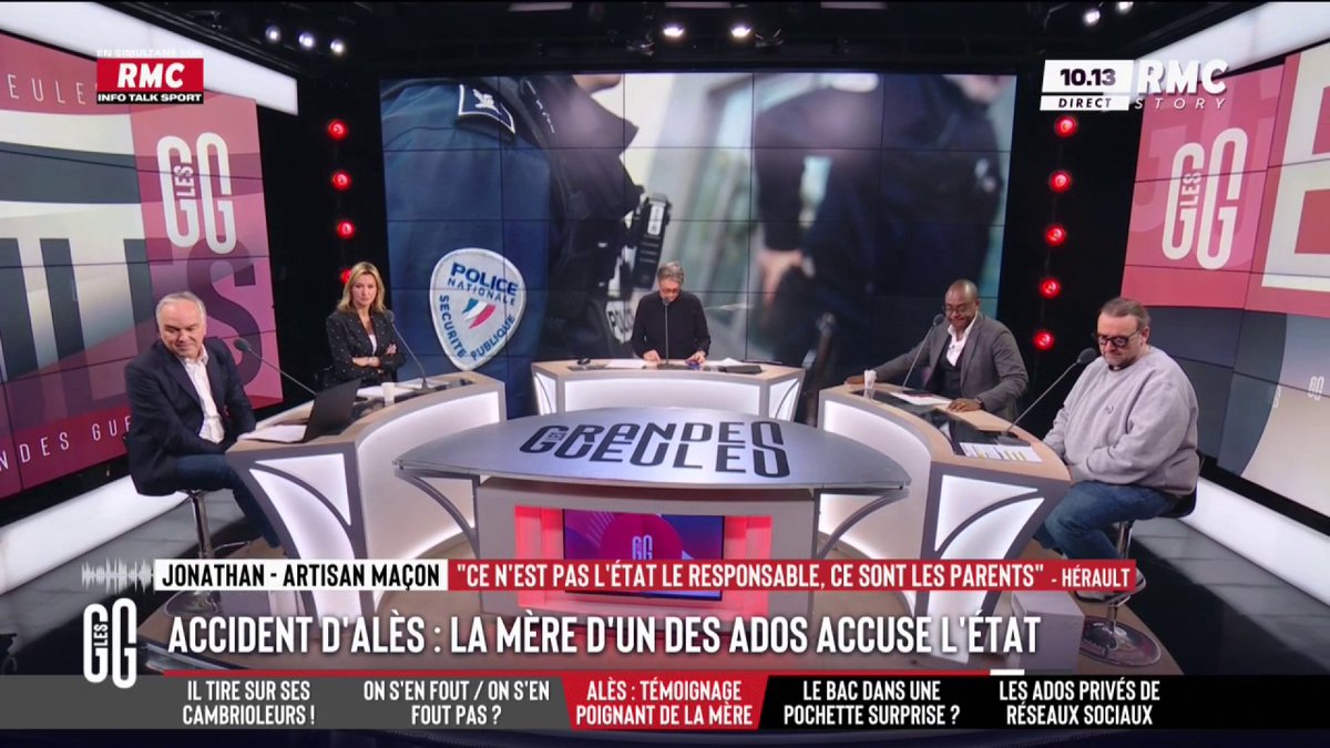 ⚫ Le cri de désespoir de la mère d'un des 3 adolescents morts dans l'accident d'Alès 📞 Jonathan : "Ce n'est pas à l'État d'aider ! C'est à elle d'éduquer son gamin comme il faut ! Maintenant on dit qu'il ne faut pas engueuler les enfants, "attention ils sont fragiles"" #GGRMC