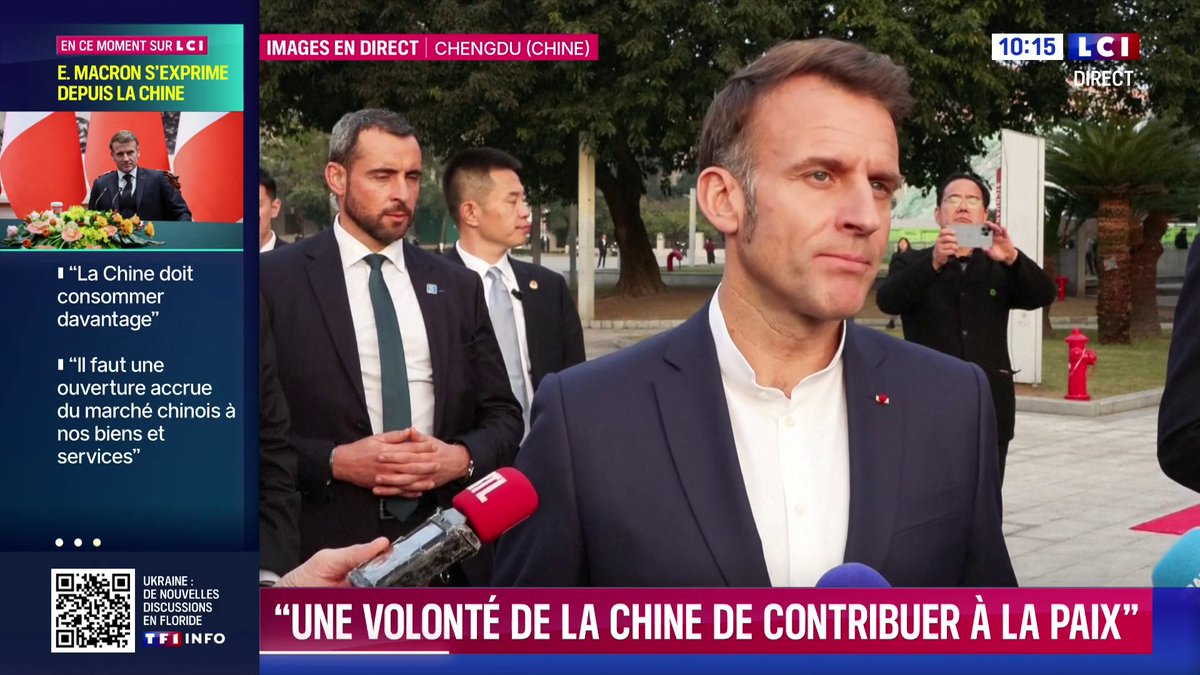🔴 Plan de paix pour l'Ukraine 🗣️ "À court terme, la Russie ne montre aucune volonté de paix, seulement une volonté de reddition ukrainienne", affirme Emmanuel Macron
