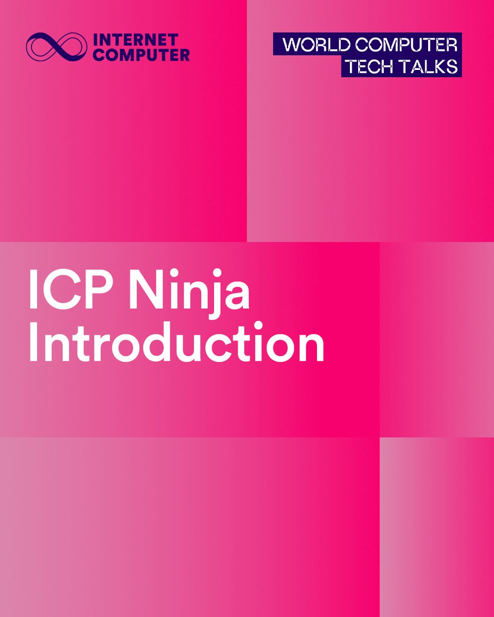Build blockchain apps without installing anything. ICP Ninja gives you: → Ready-made projects (AI chatbots, games, data storage) → Web-based workspace - no setup required → Tools to explore data from other blockchains → Fast, secure apps accessible to anyone online ICP Ninja is your creative studio for blockchain apps.