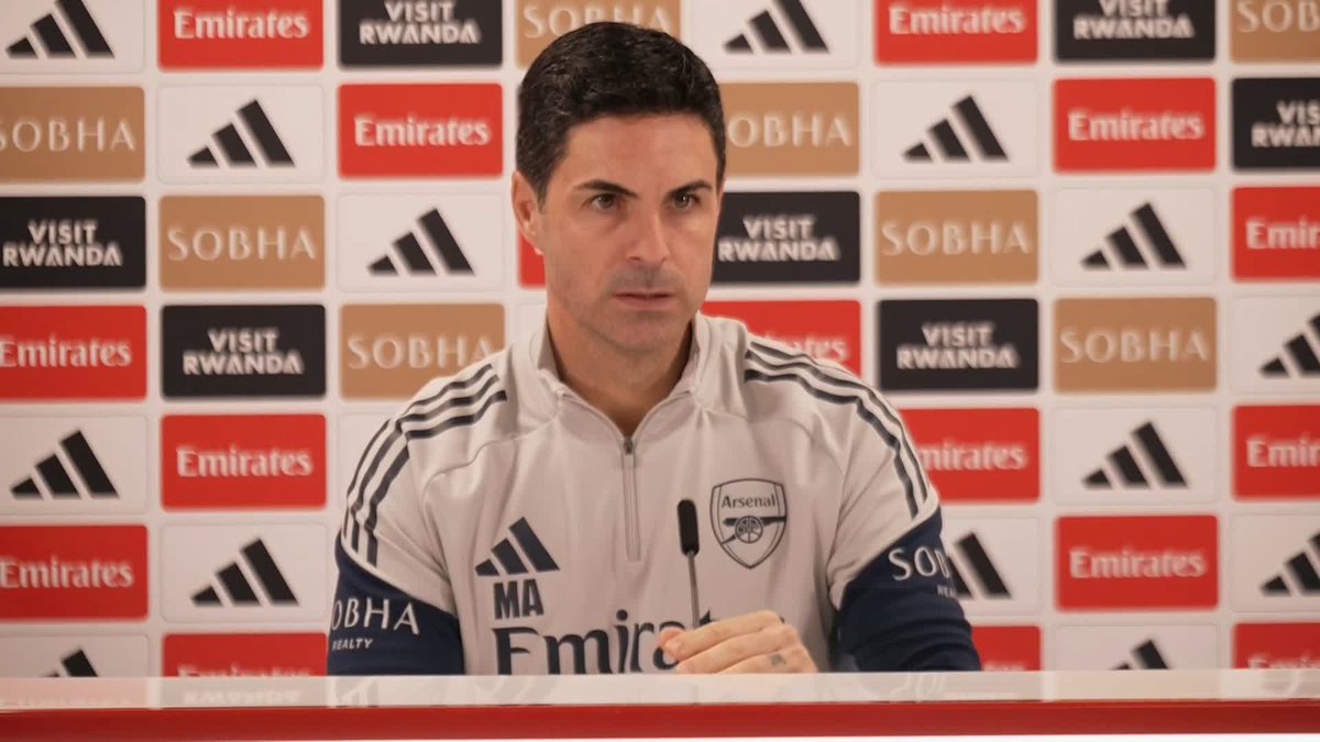 "Let's see, every hour is going to be important" Mikel Arteta does not give much away when asked about the fitness of Declan Rice, William Saliba and Leandro Trossard 🔴