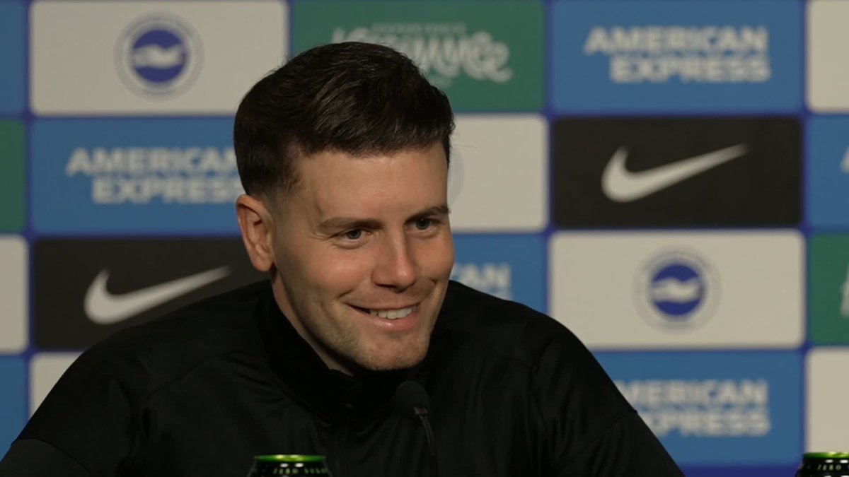 "I don't like statistics, but I may do this time" 😆 Brighton boss Fabian Hurzeler says he's feeling "positive" after being told Sunday's opponents West Ham have only won 6% of Premier League games against his team.