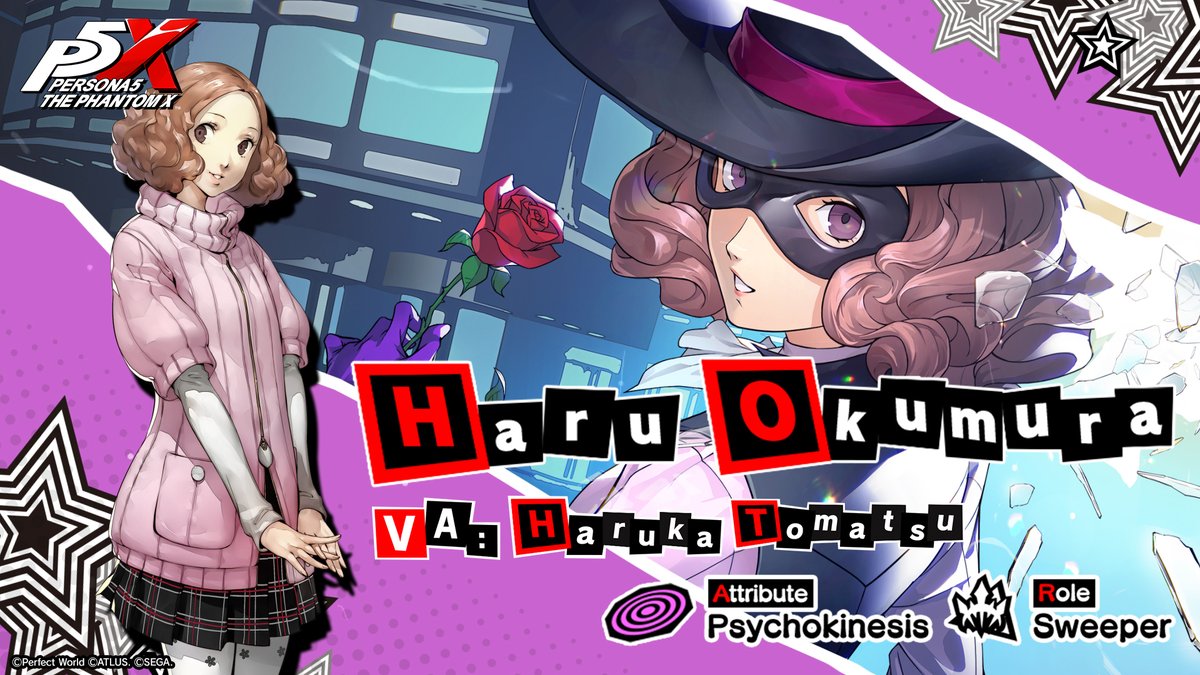 ✧─ Phantom Thief Intro ─✧ Here's a teaser for Haru Okumura, coming soon to P5X! "Beauty Thief makes her grand entrance!" 🩰 Haru Okumura/Code name: Noir (VA: #HarukaTomatsu) #P5XEN #P5 #HaruOkumura