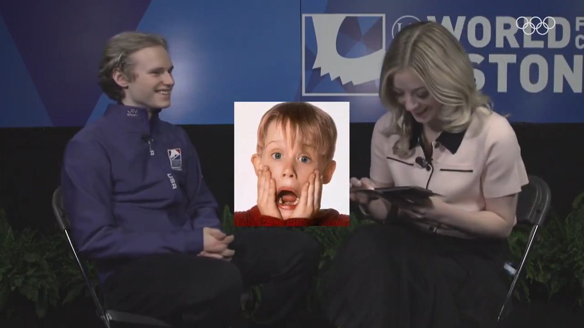 Olympian Gracie Gold put double World Champion Ilia Malinin to the Olympic trivia test, and he nailed it. Or was it his brother Kevin? 😄 ISU Figure Skating I U.S. Figure Skating I Team USA I Gracie Gold I #GPFinal I #FigureSkating