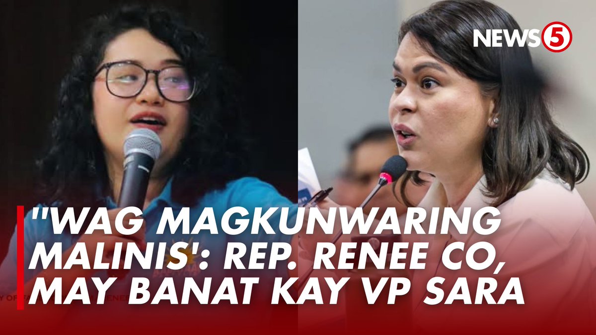 'VP SARA IS NOT AN ANTI-CORRUPTION CHAMPION, HINDI SIYA PWEDENG MAGKUNWARING MALINIS' Binanatan ni Kabataan Rep. Renee Co ang umano'y kaduda-dudang audit report ng opisina ni Vice Pres. Sara Duterte. Kinuwestiyon niya ang aniya'y maanomalyang halaga ng mga item na nakatala sa listahan. For more videos, visit us at