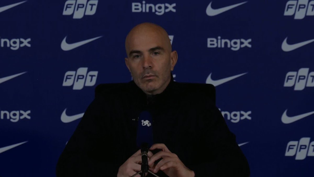 "I love a young squad and I love young players" Enzo Maresca says he's "delighted" with the players he has at Chelsea after some criticism of rotation following a defeat at Leeds 🔵