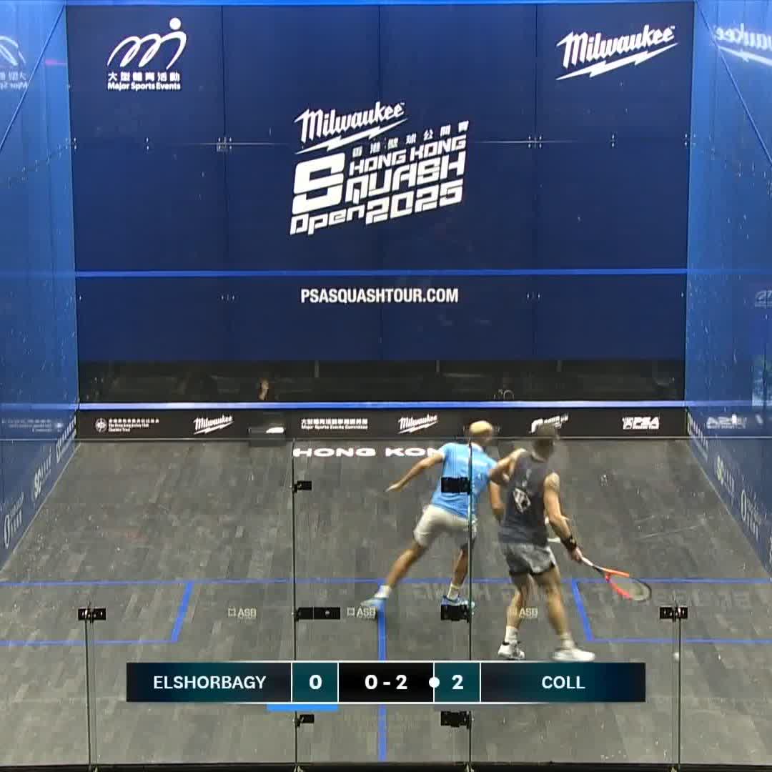🎙️ "He couldn't have hit that more casually‼️" All smiles on court after this Marwan ElShorbagy winner 🤣