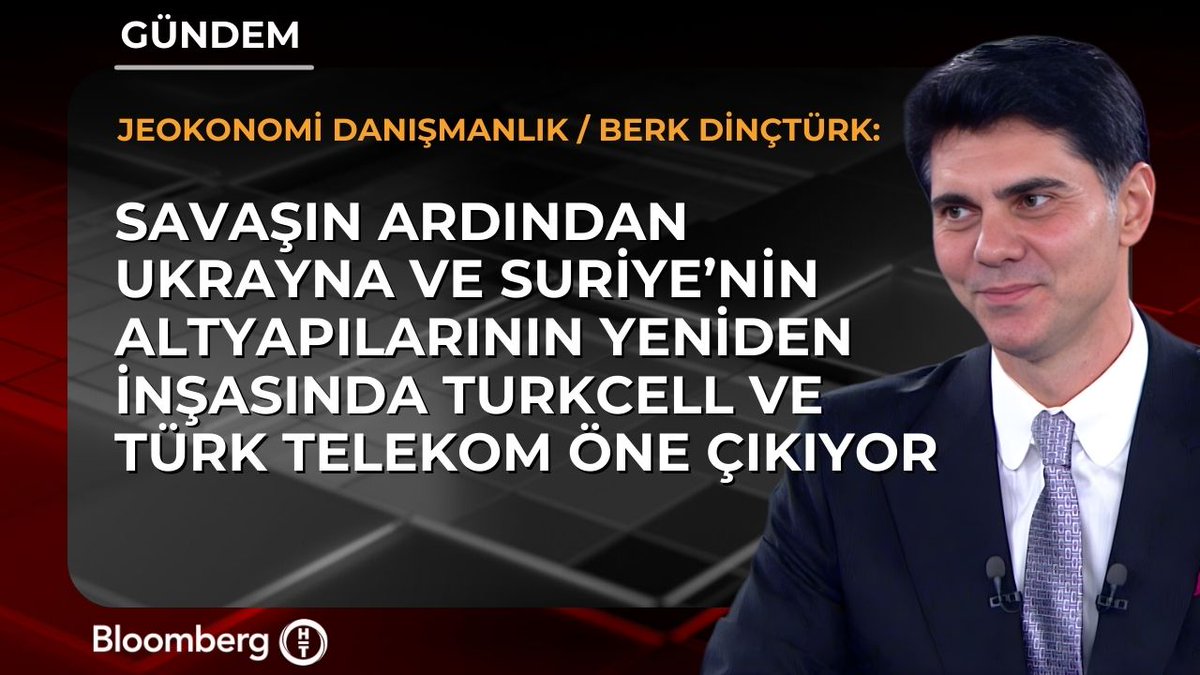 Jeoekonomi Danışmanlık - Berk Dinçtürk: 📍 Savaşın ardından Ukrayna ve Suriye’nin altyapılarının yeniden inşasında Turkcell ve Türk Telekom öne çıkıyor.
