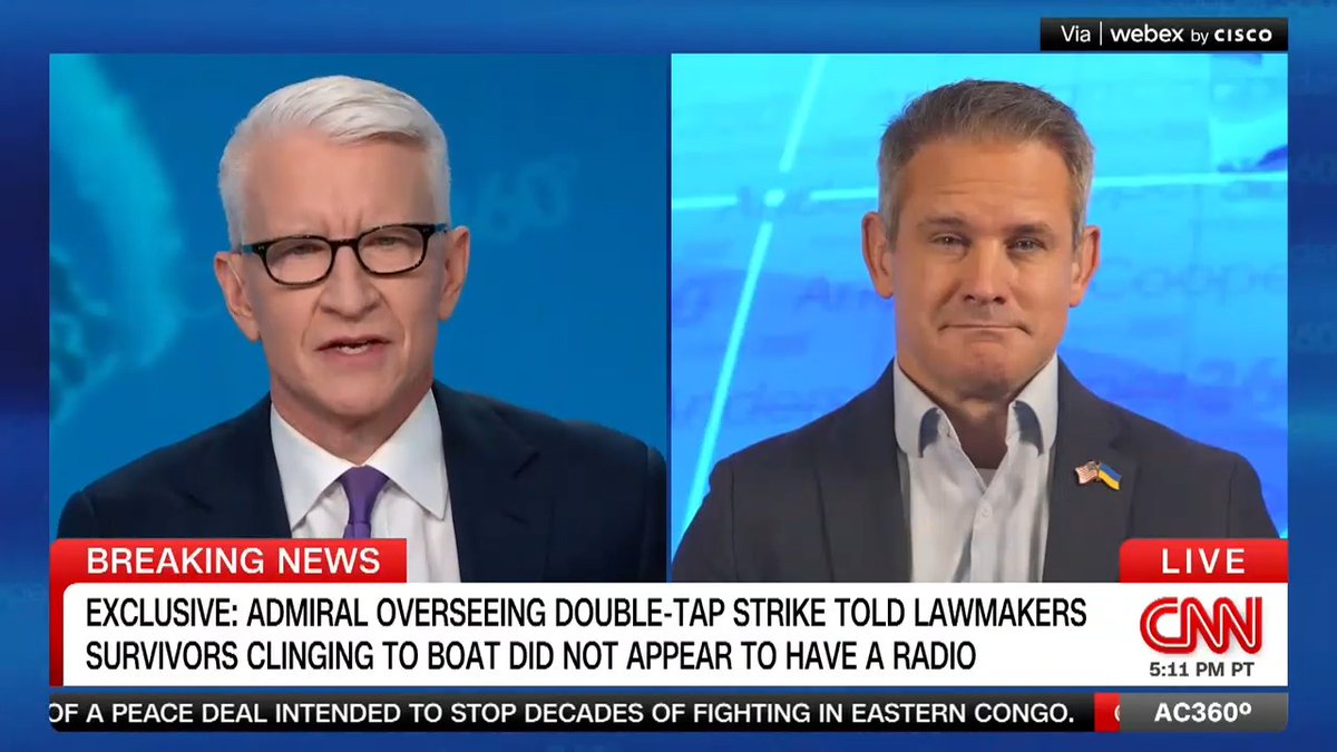 "There's nothing that was right about this," says former Republican Rep. Adam Kinzinger, a retired member of the Air National Guard, about the secondary strike on an alleged drug boat in September. CNN has new exclusive reporting on what the admiral told lawmakers.