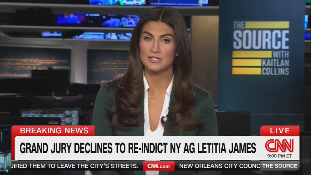 Host: Pretty big embarrassment for the Justice Department and Trump's relentless pursuit of revenge. A federal grand jury was asked today to re-indict the New York AG Letitia James, and the grand jury said no. A grand jury refusing to indict someone is pretty rare. But this is now the second time the DOJ has tried to prosecute James for alleged mortgage fraud and not had it work out.