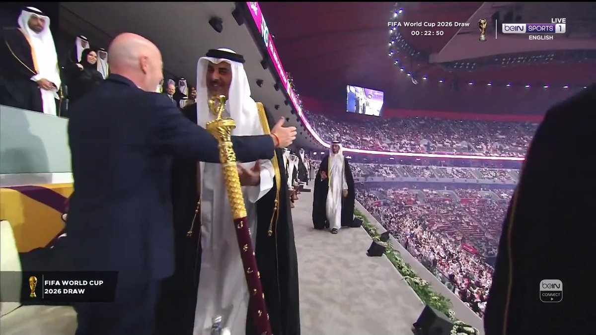 🗣️ "We have seven Arab countries already qualified, Iraq is still in the qualification play-offs..." Hear from FIFA President Gianni Infantino ahead of the FIFA World Cup 2026™ Final Draw! #FIFAWorldCup