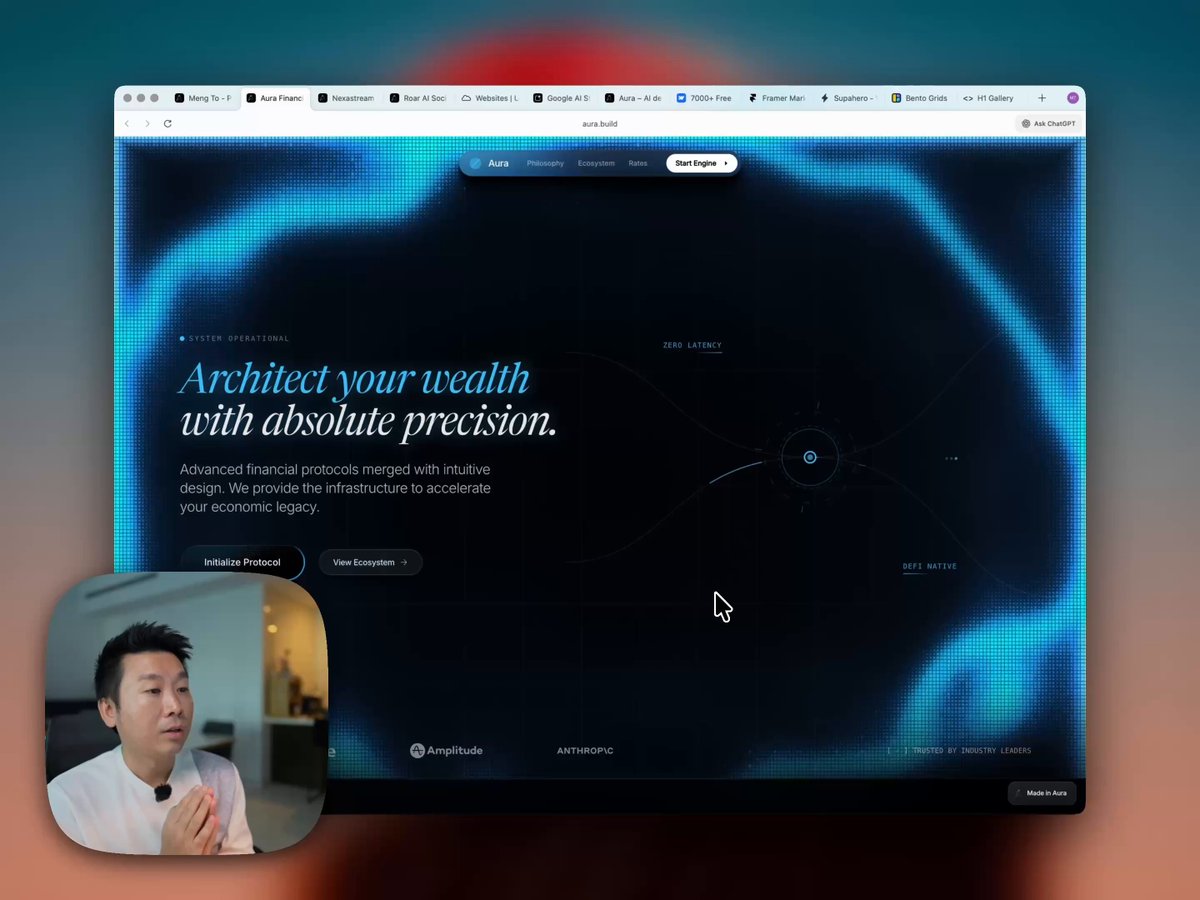 I recorded a 50-min tutorial on prompting top-tier landing pages with Gemini 3