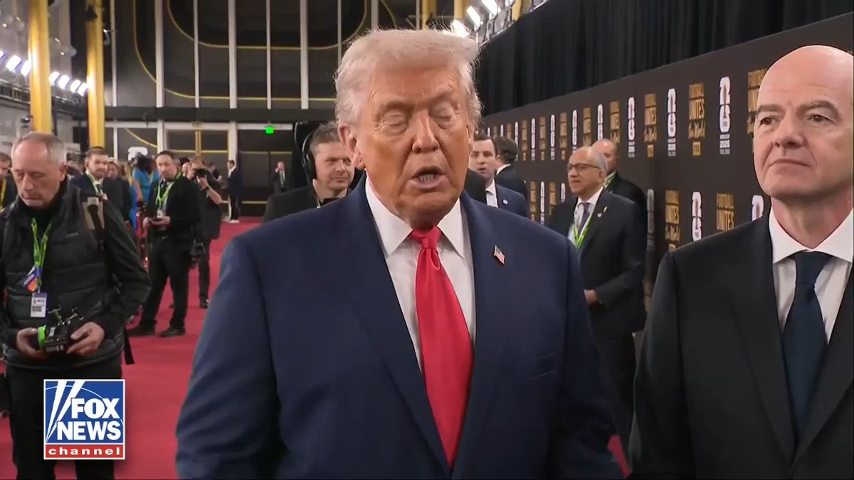 NEW: President Trump says the U.S. has already set a ticket-sales record ahead of the upcoming FIFA World Cup as he arrives at the star-studded draw ceremony at the Kennedy Center.