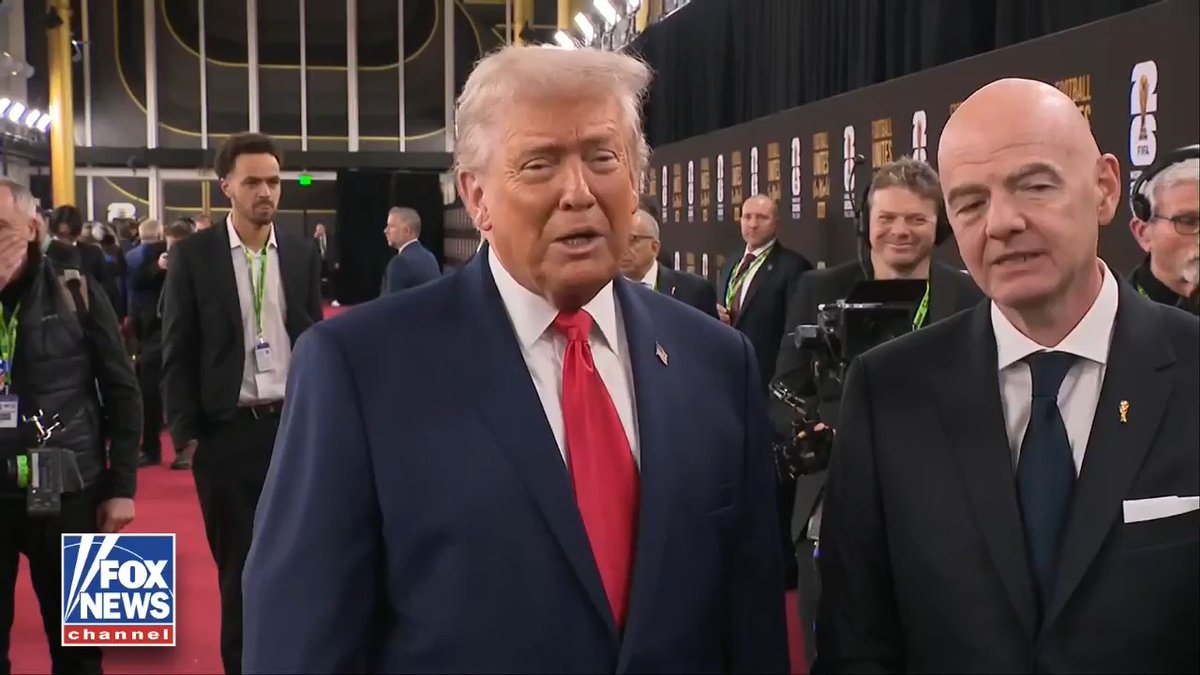 TRUMP on potentially winning the new FIFA Peace Prize: "I don't need prizes, I need to save lives."