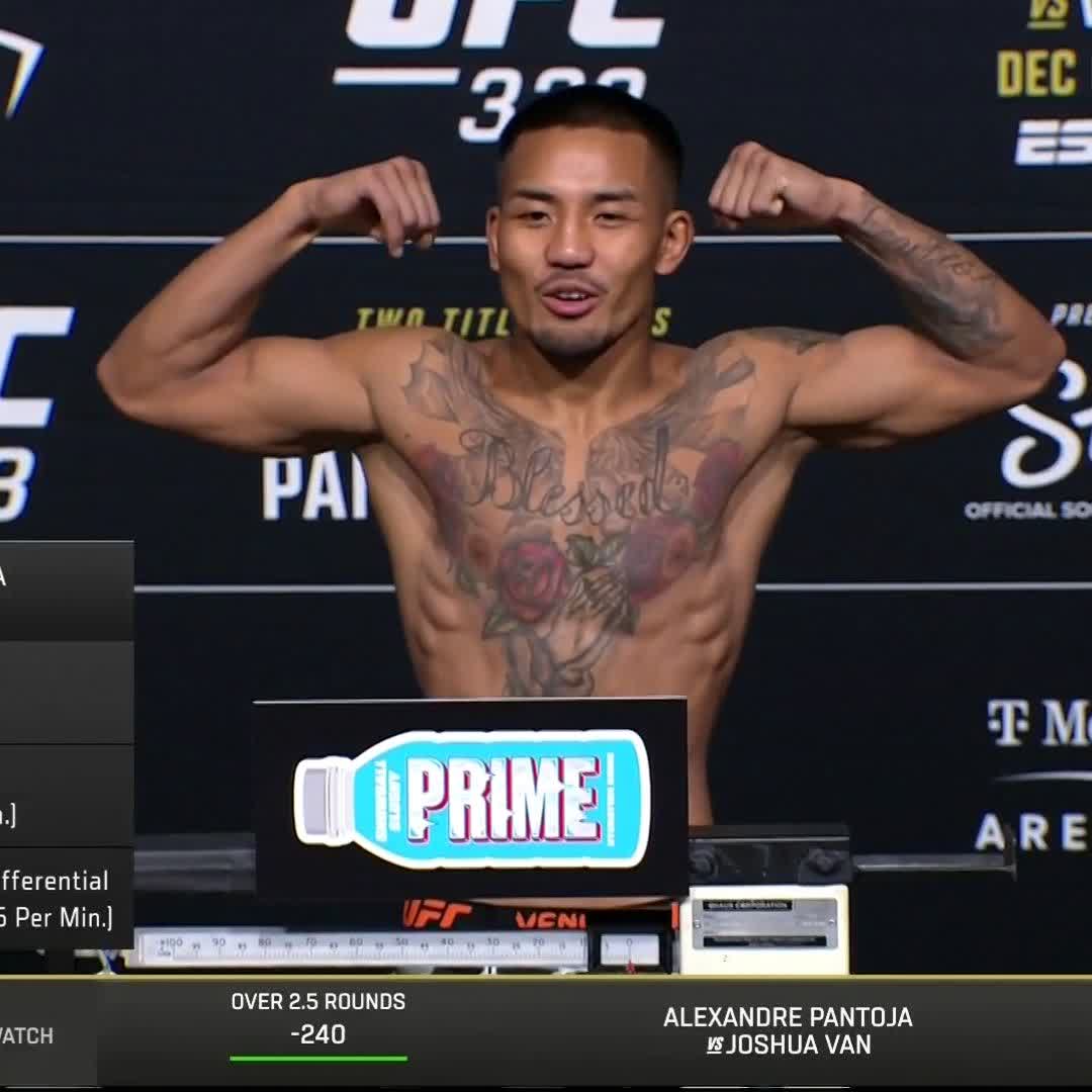 LE CO-MAIN EVENT EST OFFICIEL ! 🔒🏆 Joshua Van valide à son tour la pesée ! ✅ ⚖️ 56,5 kg #UFC323