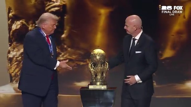 President Donald J. Trump wins the first-ever FIFA Peace Prize. The award will be presented annually to “individuals who, through their unwavering commitment and their special actions, have helped to unite people all over the world in peace.”