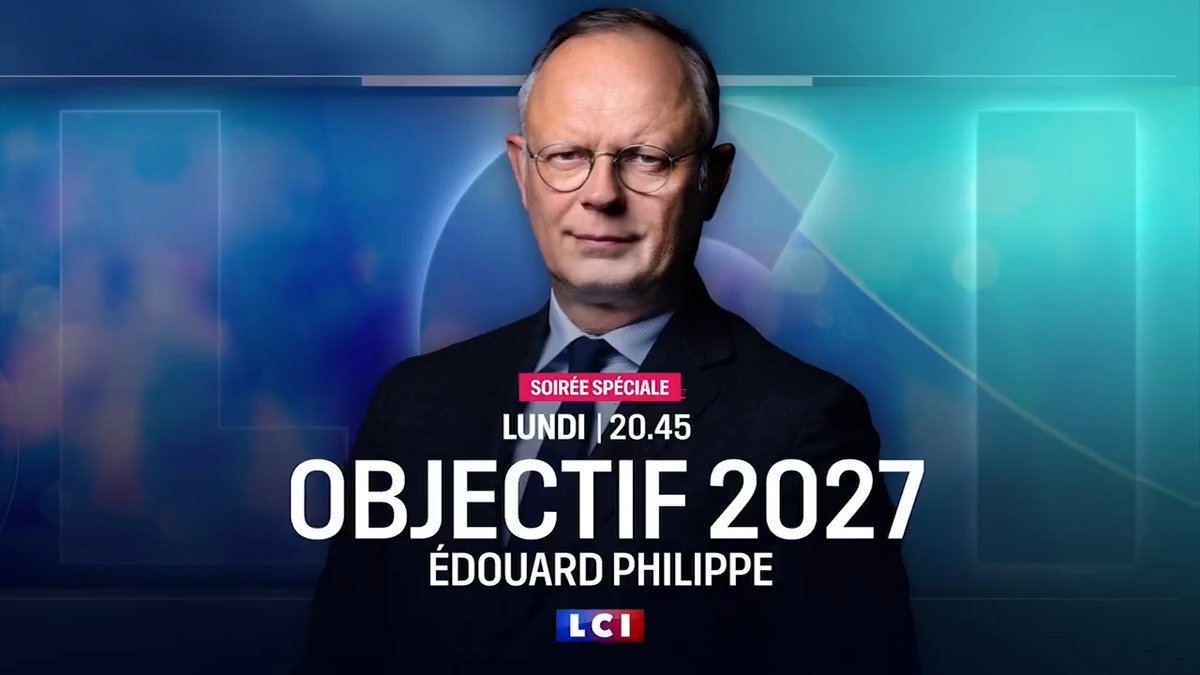 🔴 Ce lundi 8 décembre dès 20h45 sur LCI 🗳️Soirée Spéciale #Objectif2027 🗣️ Édouard Philippe (Edouard Philippe), président de Horizons, est l'invité exceptionnel de Darius Rochebin avec Margot Haddad, Amélie Carrouër et François Lenglet ❓Vos questions: