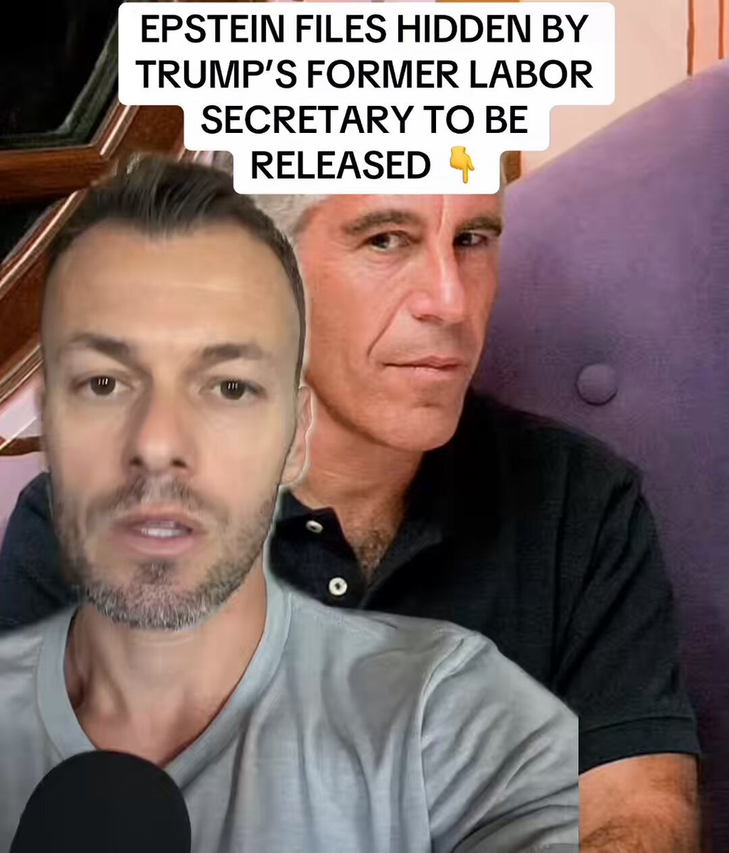 BREAKING: Jeffrey Epstein files, some of which were hidden by Trump’s former Labor Secretary, will now be unsealed!