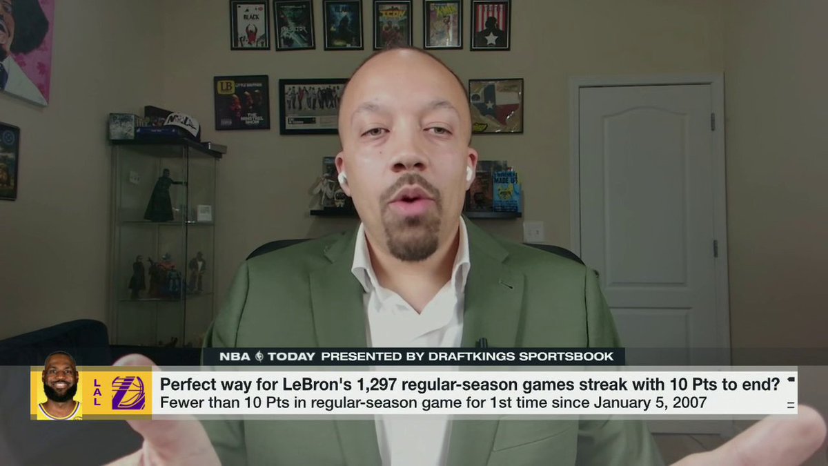 "This is a LeBron James that we've never seen before." David Dennis Jr. weighs in on LeBron James ending his streak to win vs. the Raptors ✍️