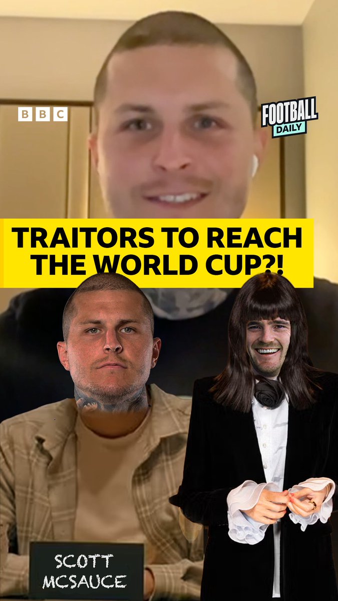 Scotland's key to reaching the World Cup was... Traitors?! ๐ฐ๐ฑ Lyndon Dykes says Andy Robertson's been emulating Claudia Winkleman ๐คฃ #WorldCup #BBCFootball