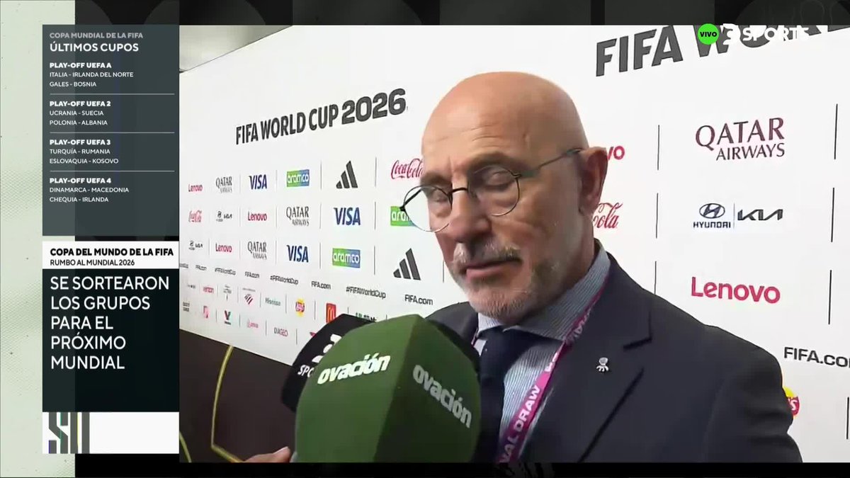🗣️ ¿Qué podemos pensar? Ganarle a Cabo Verde, ganarle a Arabia Saudita y ganarle a Uruguay. Así como también lo pensarán ellos” ➡️ Luis de la Fuente, el DT de España. 📺 DSPORTS