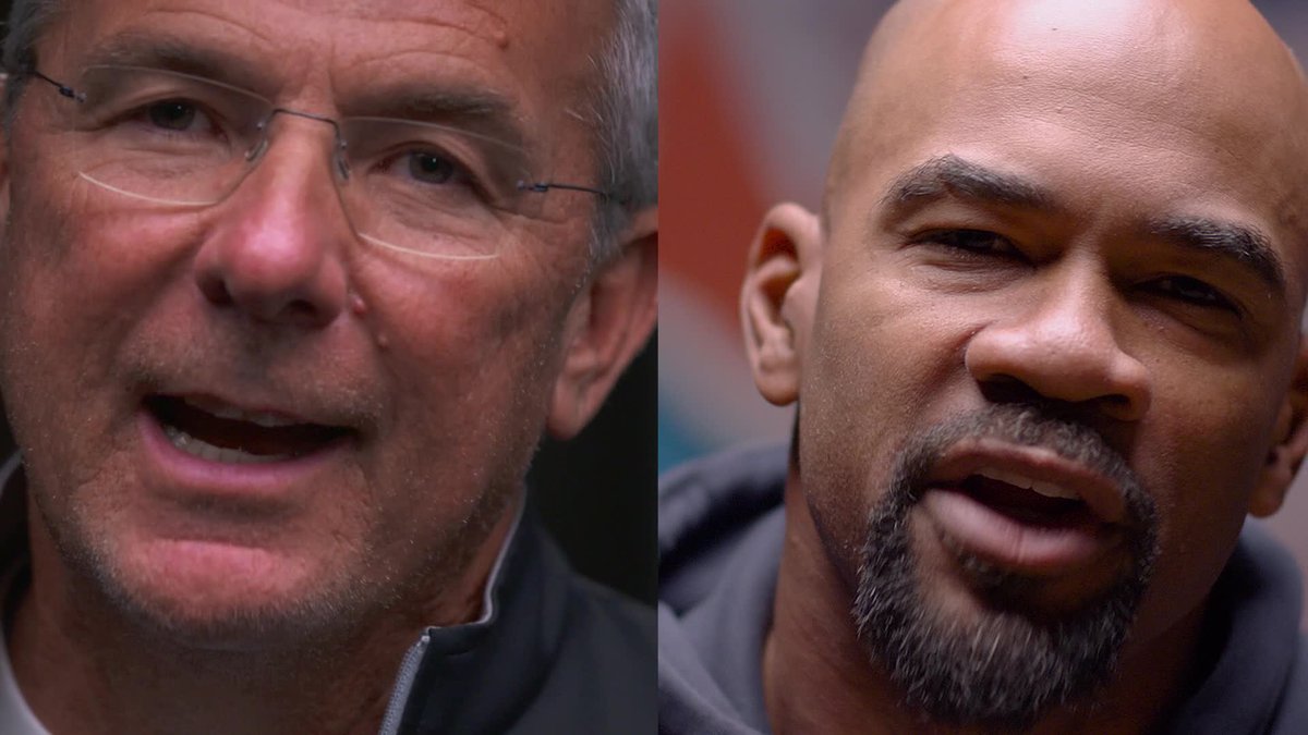 🗣️ Go... become... legendary‼️ Indiana Football great Antwaan Randle El & Ohio State Football legend Urban Meyer get you hyped for the #B1GFCG 👇