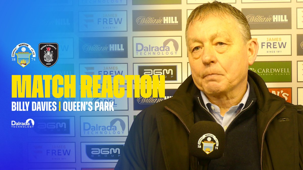 🗣️ Hear from Billy Davies following tonight's win against Queen's Park.