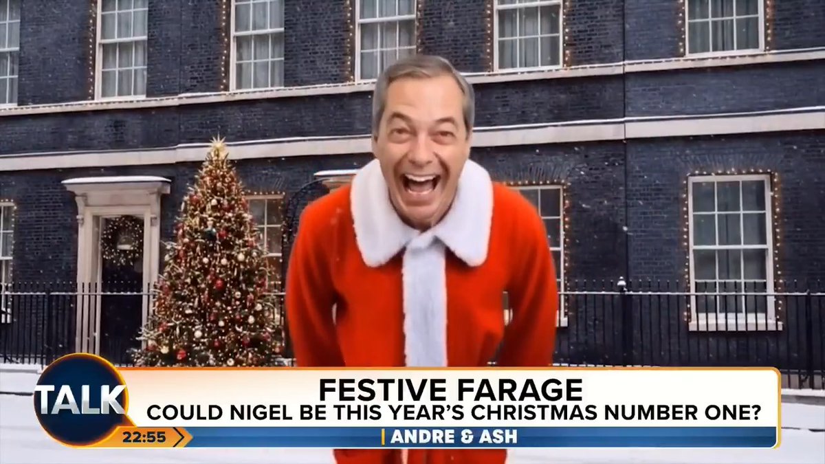 Could Nigel Farage top the charts this Christmas? Political satirists Crewkerne Gazette reveal their bid for Christmas number one. André Walker Ash Crewkerne Gazette