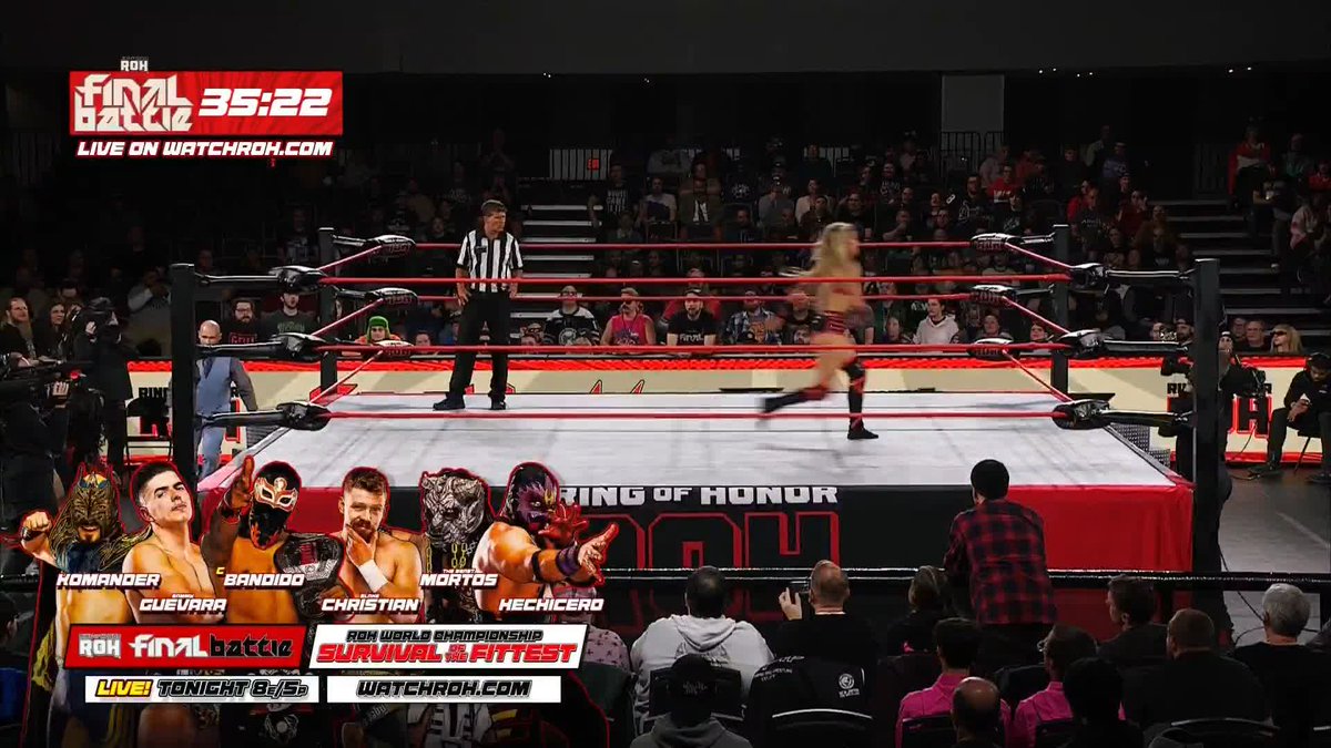 .Zayda Steel takes it to the sky! Watch #ROHFinalBattle Zero Hour!