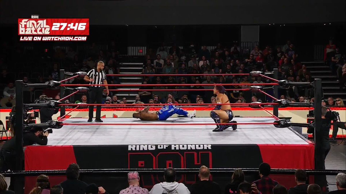 Unreal movement control from Ace Austin 🤘🏼♠️ エース・オースティン on full display! Watch #ROHFinalBattle Zero Hour!