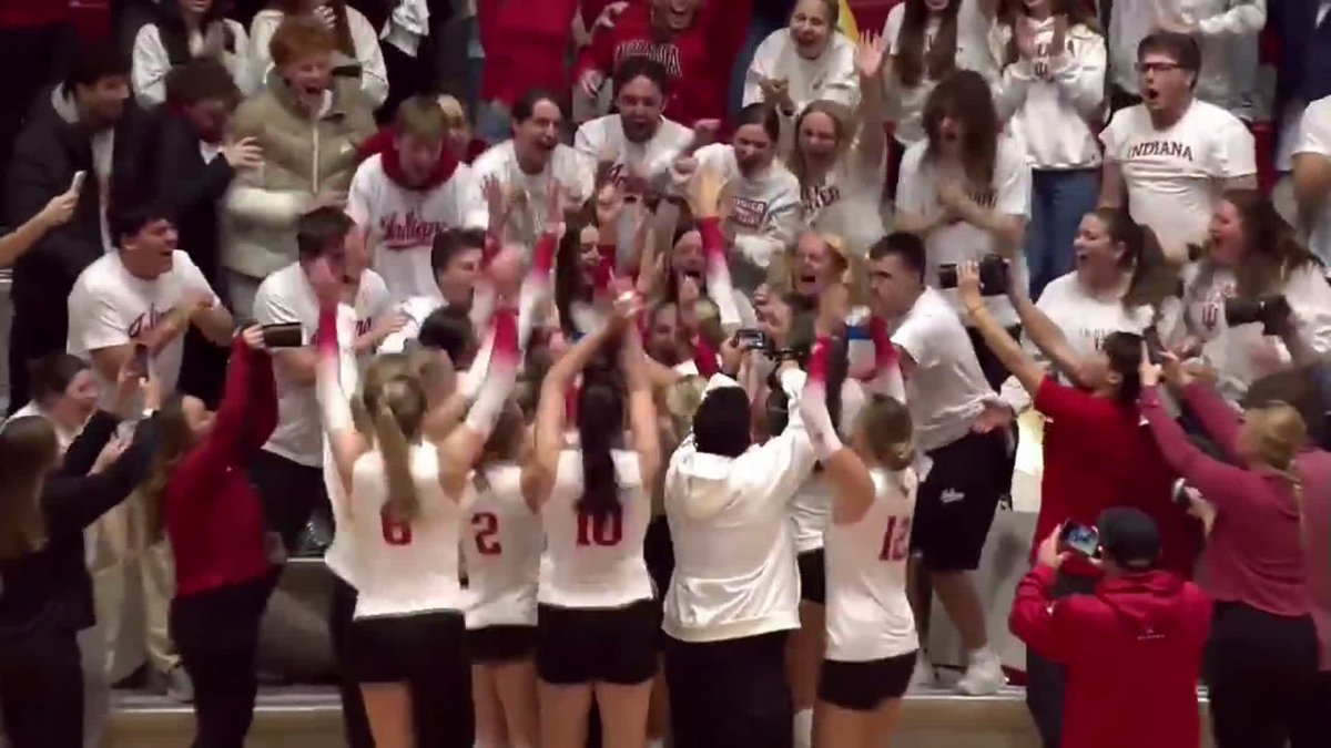 For the first time since 2010, the Hoosiers are headed to the Regional Semifinal 🎉 #NCAAWVB x 🎥 ESPN+ / Indiana Volleyball