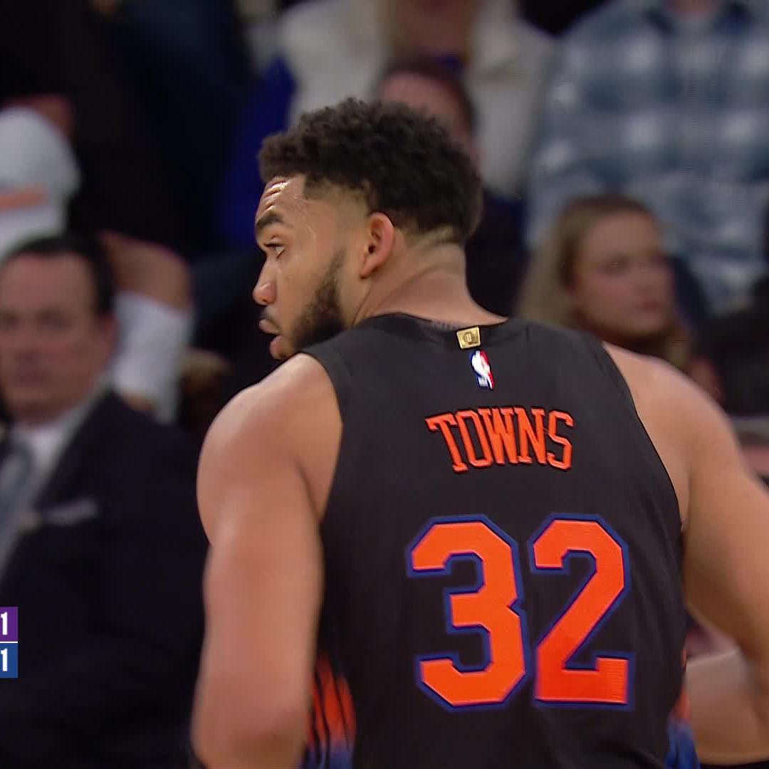 fresh outta the break KAT is lighting up MSG 🔋 16 PTS | 9 REB | 4 AST and counting