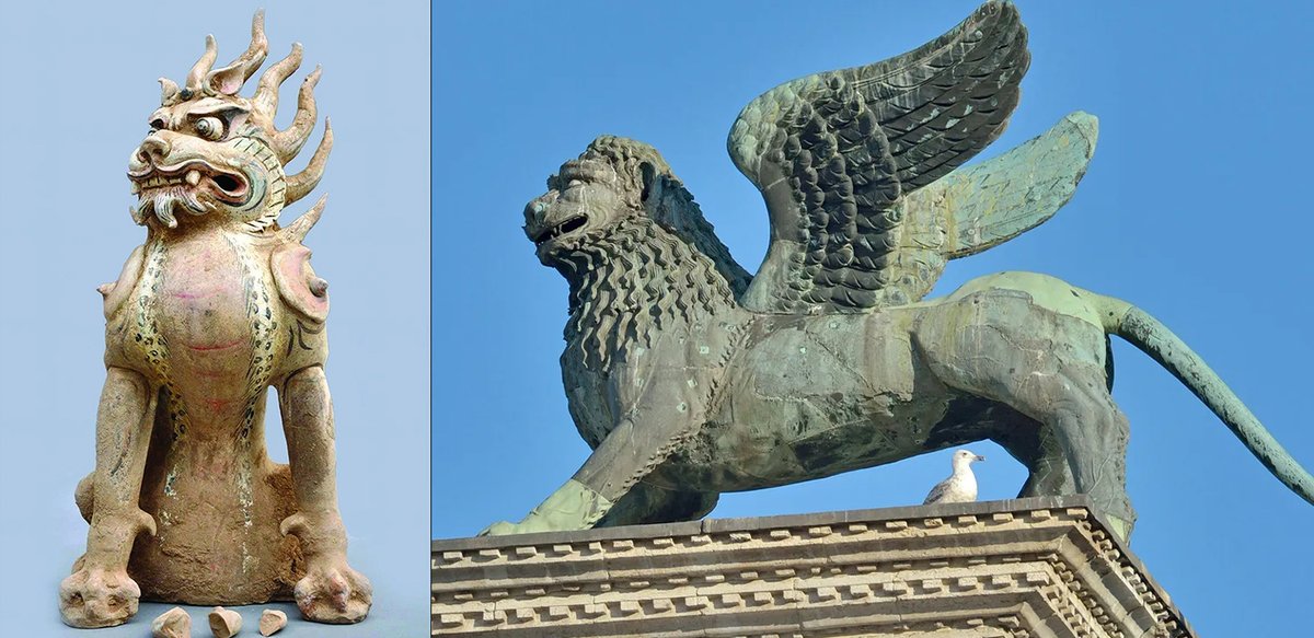 New research shows that the famous Venetian lion began life in China as a Tang dynasty tomb guardian before becoming Venice’s iconic mascot. Tasmin Little CBE tells the story.