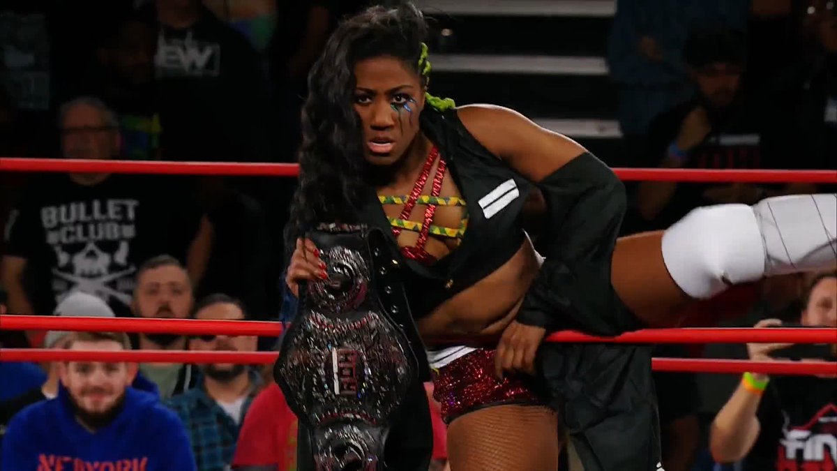 ATHENA WITH THE DEMON SLAYER COSPLAY ON HER ENTRANCE! SHE’S SO MF TOUGH😭🔥🔥🔥🔥🔥🔥🔥 #ROH #ROHFinalBattle